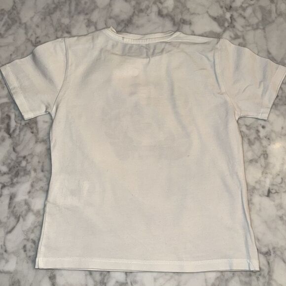 Versace Kids White Tee with Blue Medusa Logo 24M - Picture 5 of 5